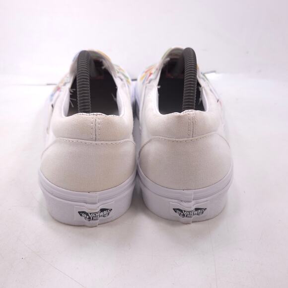 Vans Off The Wall Slip On Athletic Sneaker Shoe Mens Size 10 500714 Multi White - Picture 3 of 9